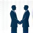 An icon of two people in a meeting